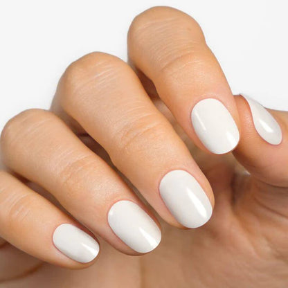 Currant™ starter kit featuring a hand with neatly manicured nails in a glossy white finish.